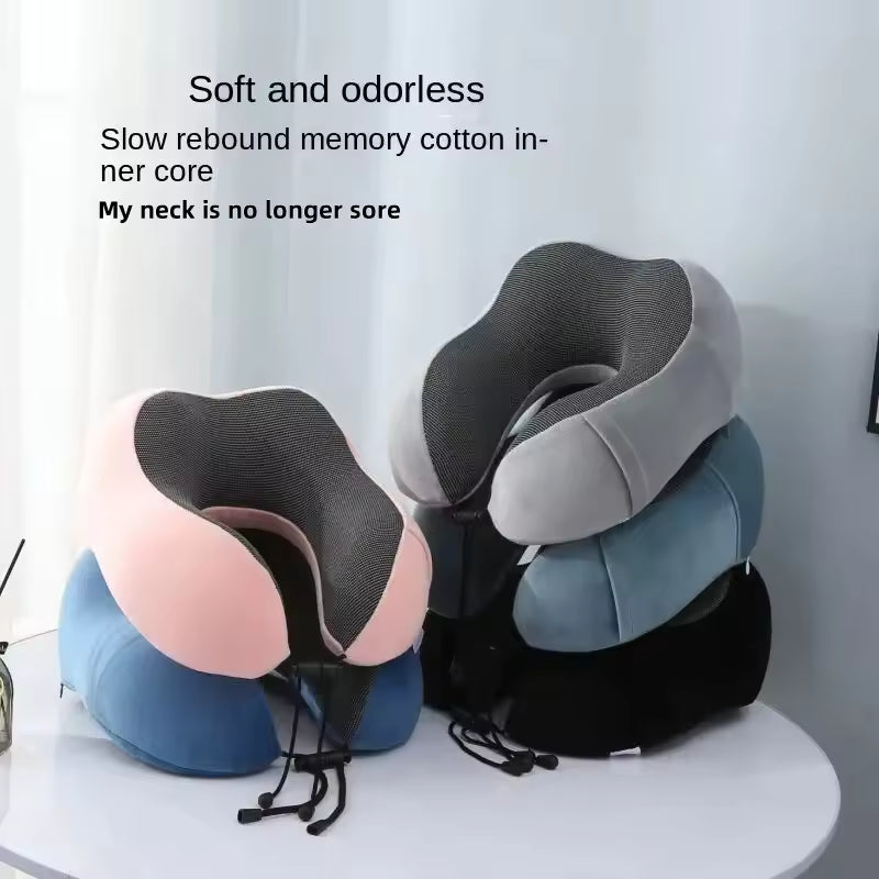 Ergonomic Memory Foam Neck Pillow for Travel & Home Support