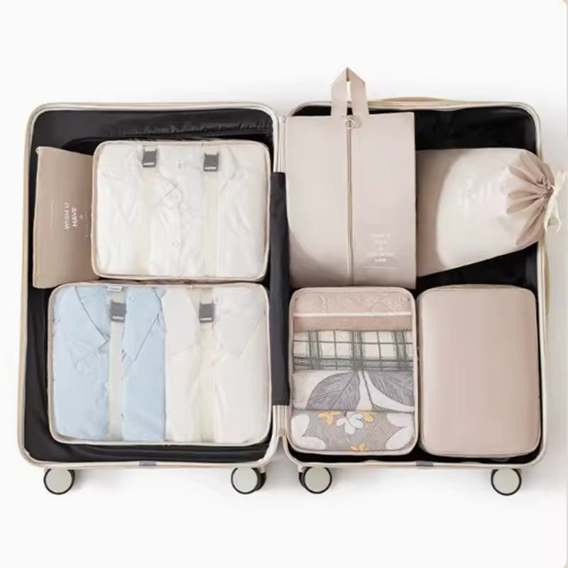 7-Piece Packing Cubes Set – Travel Luggage Organizer for Clothes, Shoes & Accessories