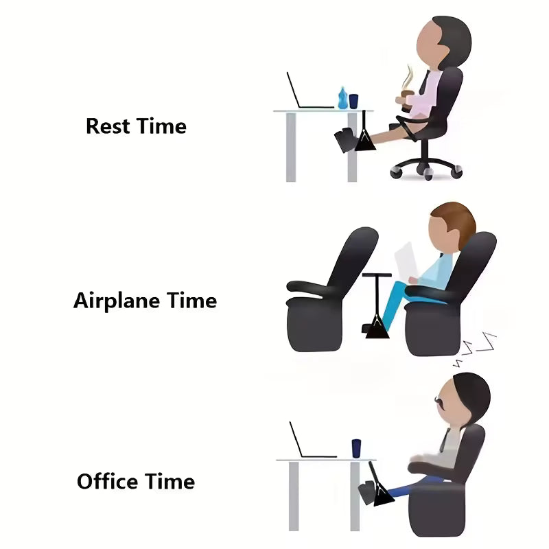 Airplane Footrest with Adjustable Strap – Portable Hammock Leg Rest Travel Accessory