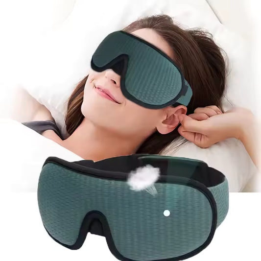 3D Contour Sleep Eye Mask for Side Sleepers – 100% Blackout Soft Travel Sleeping Mask