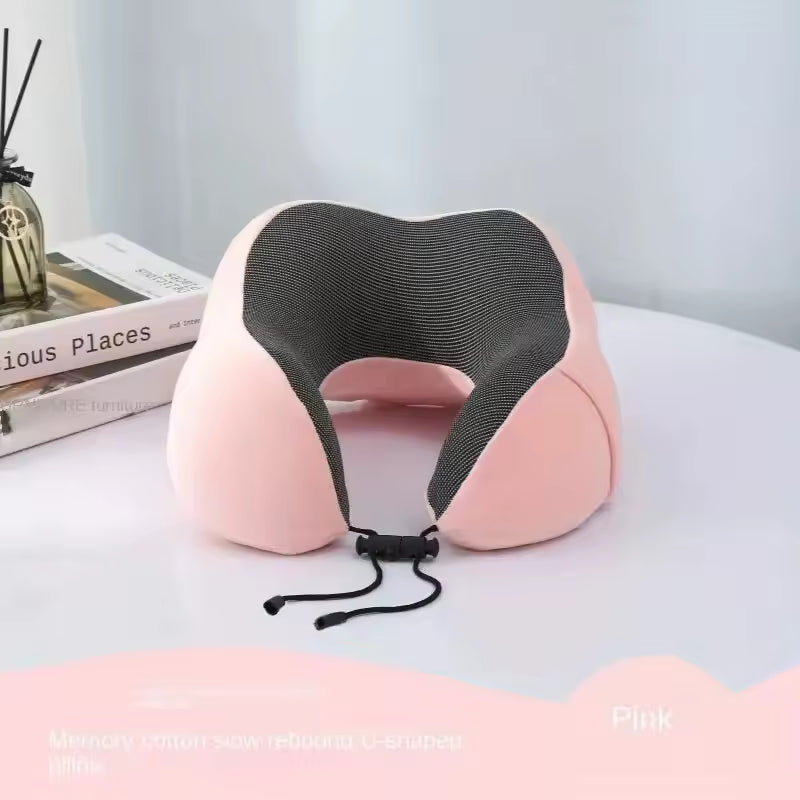 Ergonomic Memory Foam Neck Pillow for Travel & Home Support