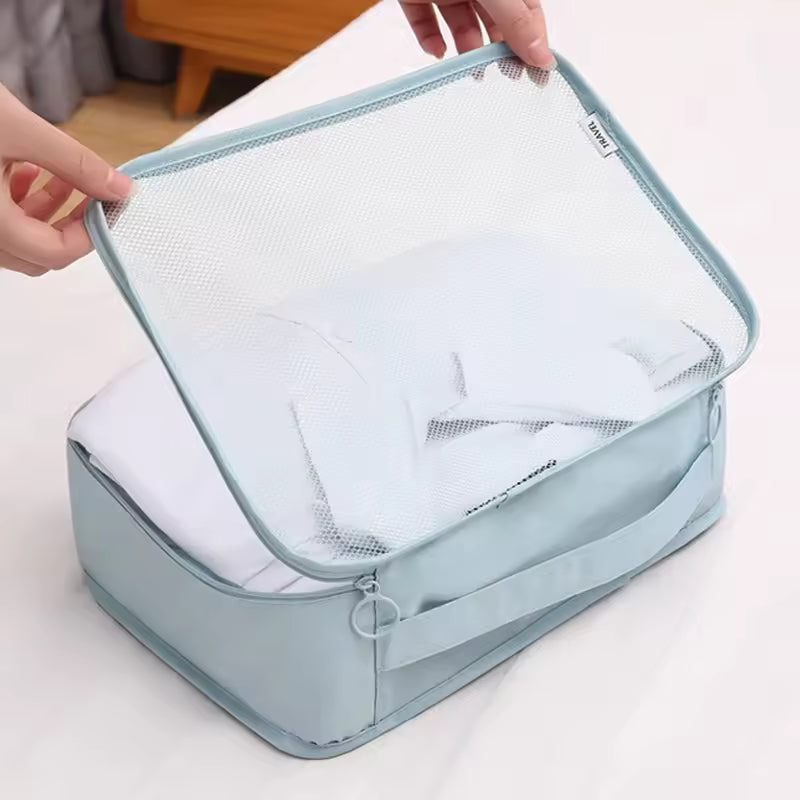 7-Piece Packing Cubes Set – Travel Luggage Organizer for Clothes, Shoes & Accessories