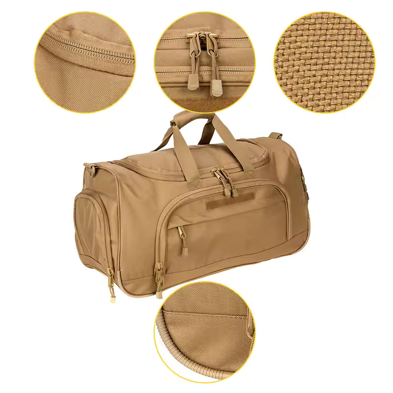 50L Foldable Travel Sports Duffle Bag with Shoe Compartment – Carry-On Gym & Luggage Bag (Unisex, 6 Colors)