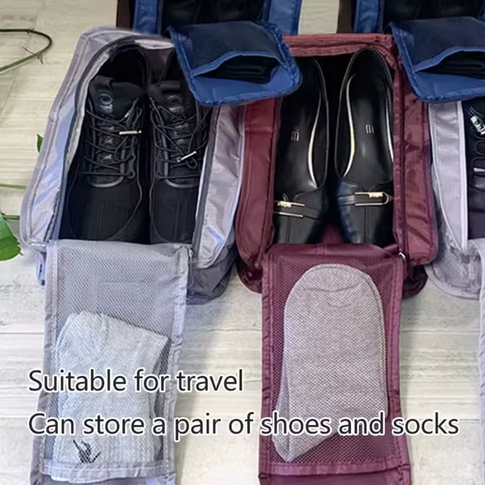 Portable Waterproof Folding Shoe Storage Bag – High-Capacity Travel Organizer Pouch (1PC)