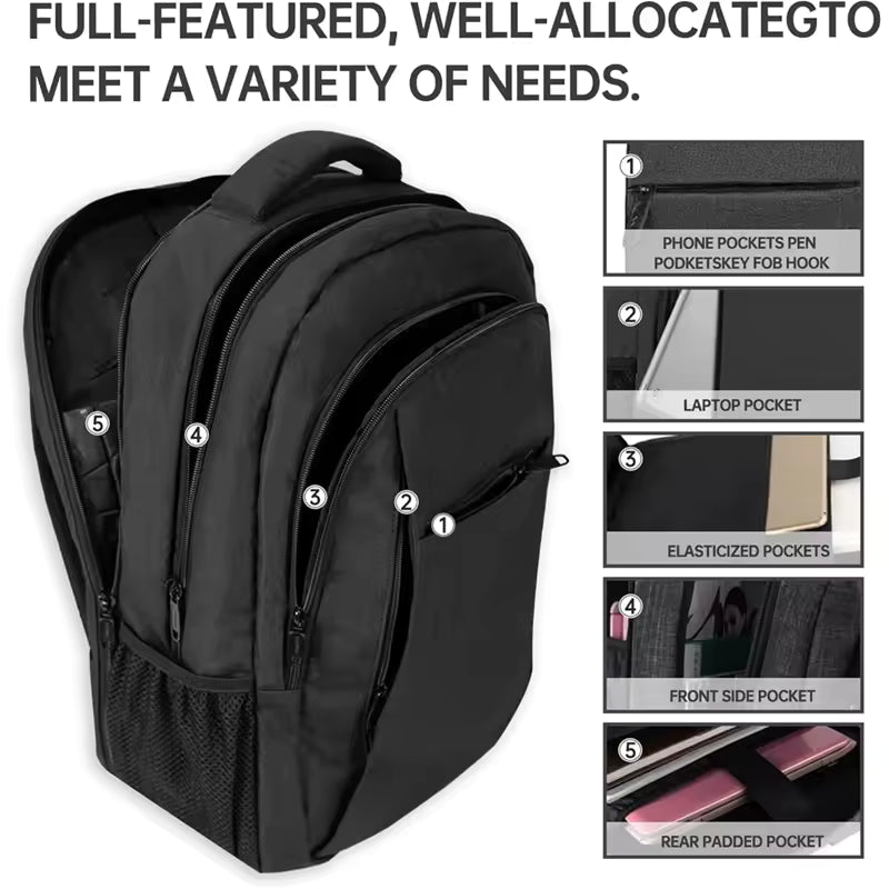 Large Travel Laptop Backpack Business Anti-Theft Waterproof 18 Inch Laptop Bag with USB Charging Port – A32R