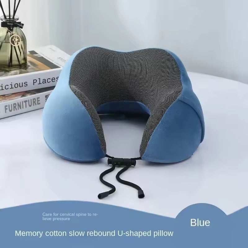 Ergonomic Memory Foam Neck Pillow for Travel & Home Support