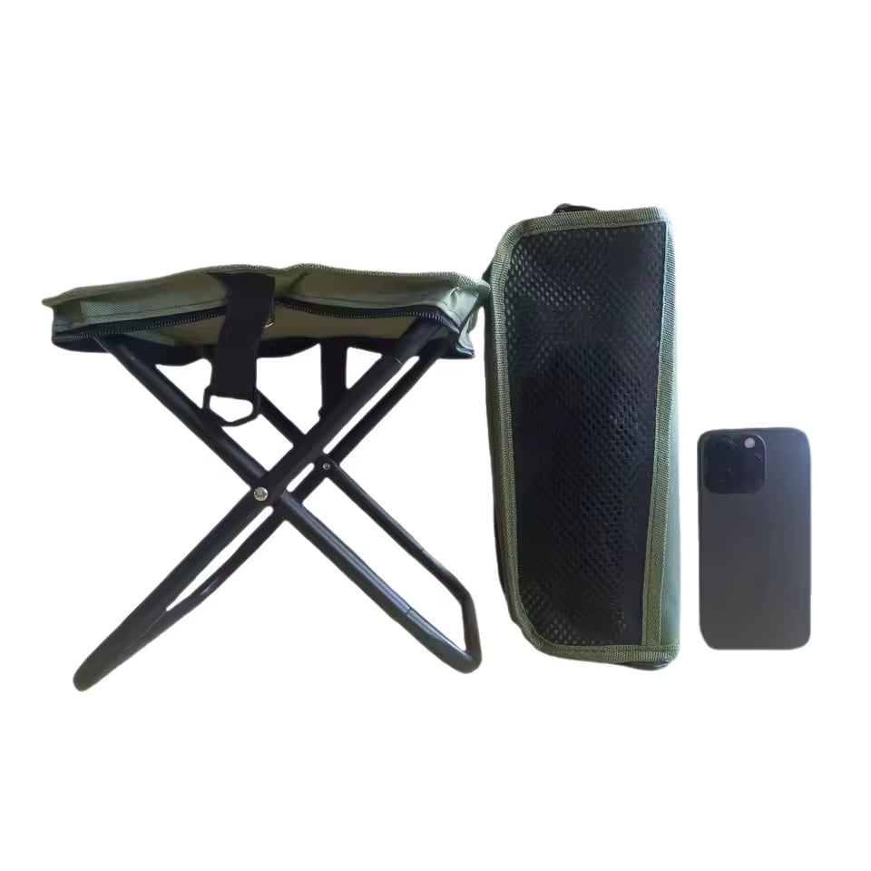 Portable Foldable Backpack Stool Lightweight Camping & Fishing Chair for Hiking Travel